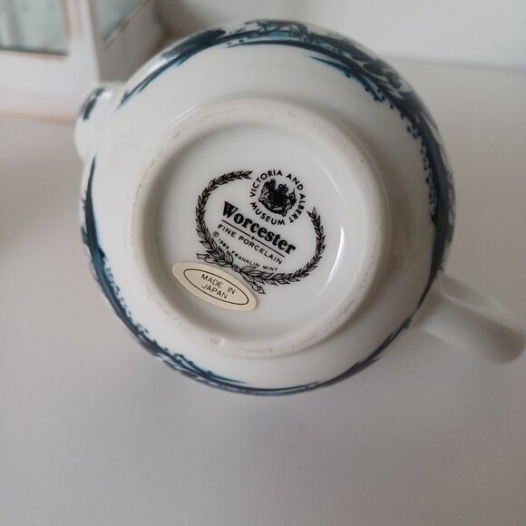 Gorgeous 1985 Franklin Mint WORCESTER Fine Porcelain Japanese Mini Teapot - Picture 6 of 13